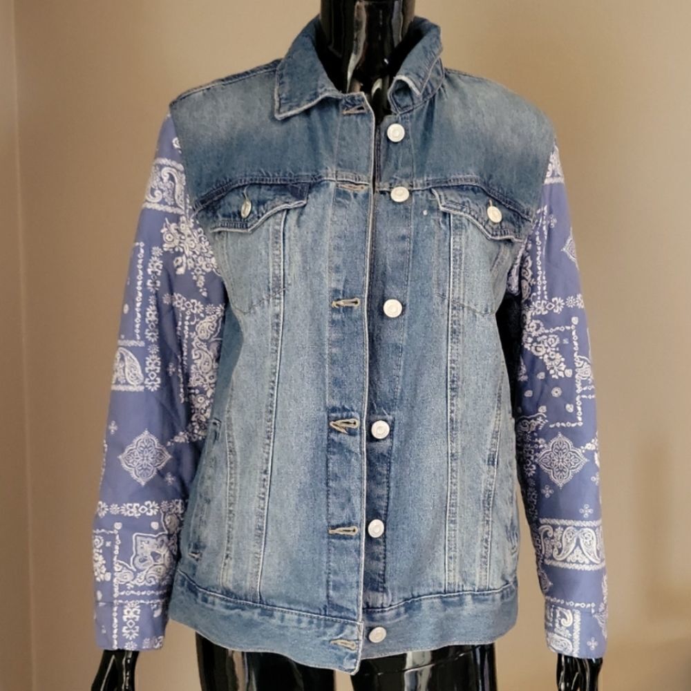 Kensie Vintage Luxe Denim Jacket New Without Tags Size Small
